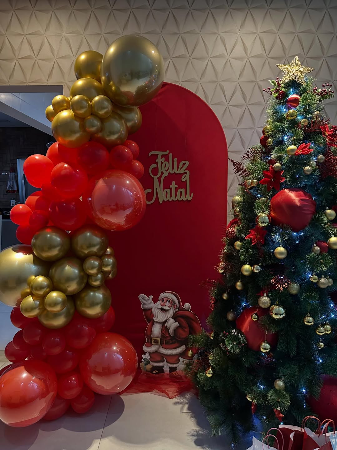 Decoração para fotos de natal